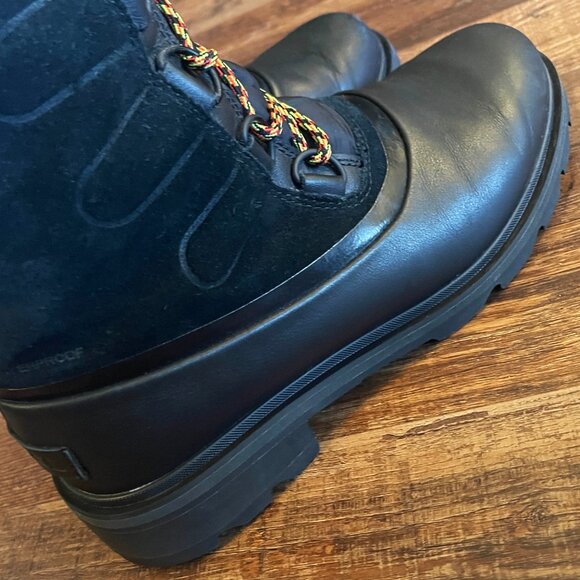 Sorel Womens Black Boots Lennox Waterproof Outdoor Duck Leather/Suede  Size 9 - Picture 11 of 13